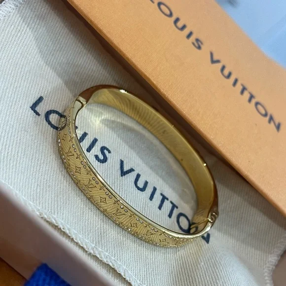 Louis vuitton nanogram strass bracelet deals
